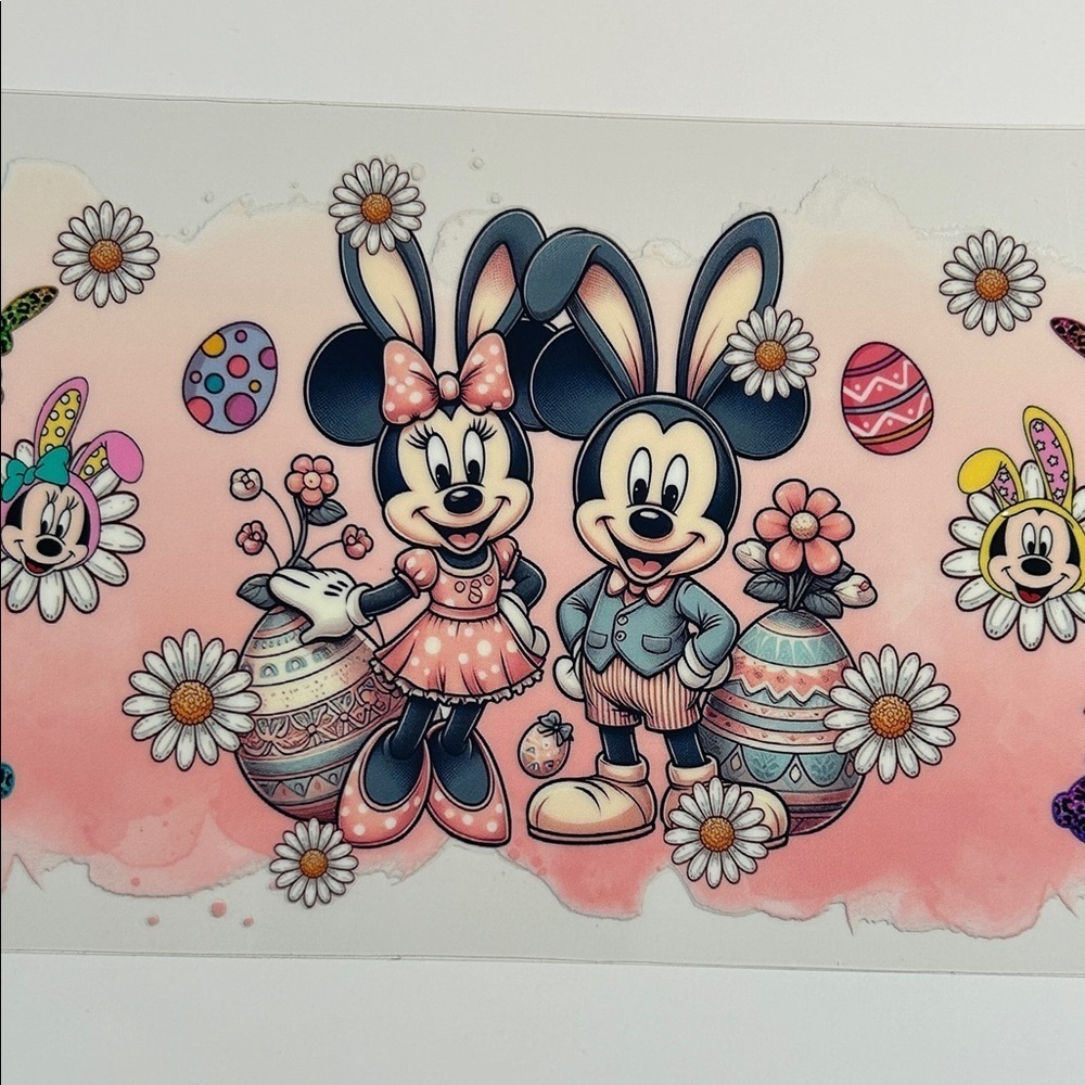 Mickey Minnie Easter Cup Decal